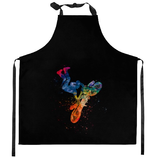 motocross rider Kitchen Aprons