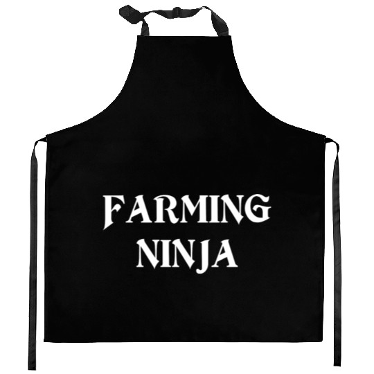 Farming Ninja Proud Farmer Kitchen Aprons For Farmer