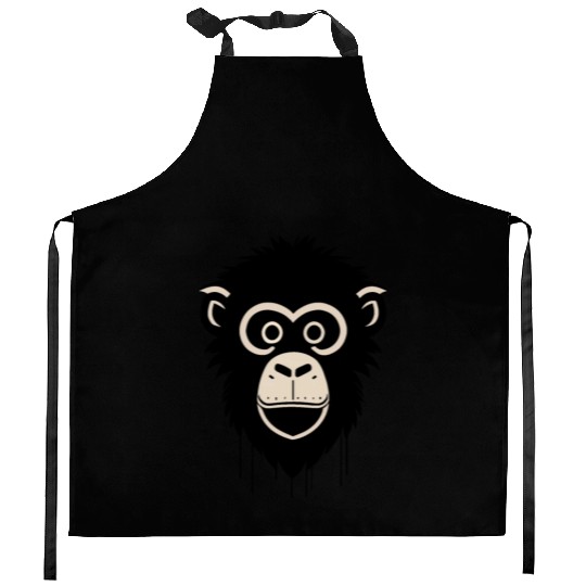 monkey face Kitchen Aprons