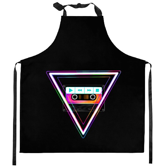 Totally Triangular 80s Cassette Tape Kitchen Aprons
