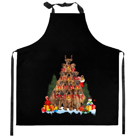 Pajama Rhodesian Ridgeback Tree Kitchen Aprons