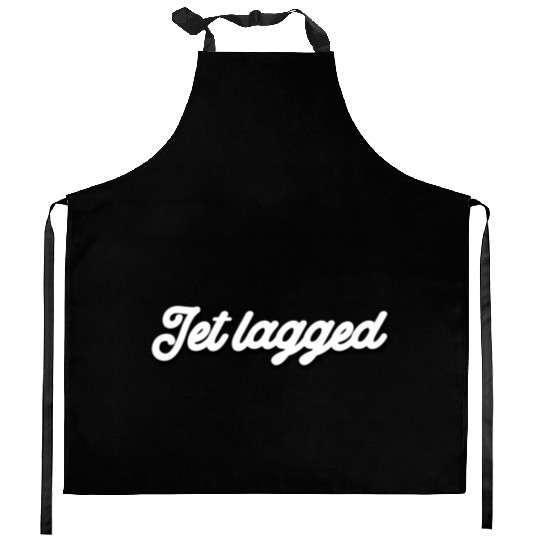 Flight Attendant Pilot Jet Lagged Vacation Kitchen Aprons