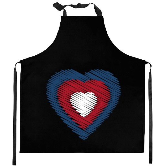 In my heart, America Kitchen Aprons