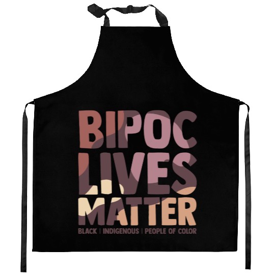 Bipoc Lives Matter Black Indigenous And People Of Kitchen Aprons
