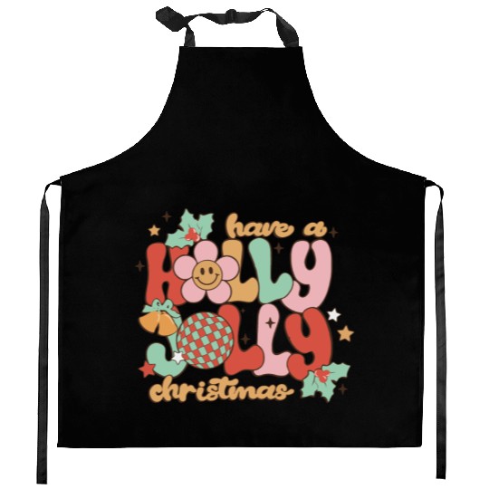 Have A Holly Jolly Christmas Kitchen Aprons