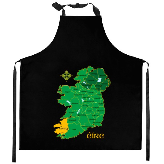 Kerry Ireland County Irish Travel Kitchen Aprons