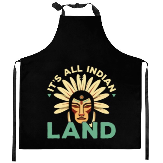 Aboriginal Indians Indigenous Native American Day Kitchen Aprons