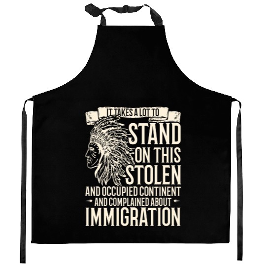 Aboriginal Indians Indigenous Native American Day Kitchen Aprons