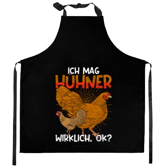 I really like chicken ok farm animal chicken Kitchen Aprons