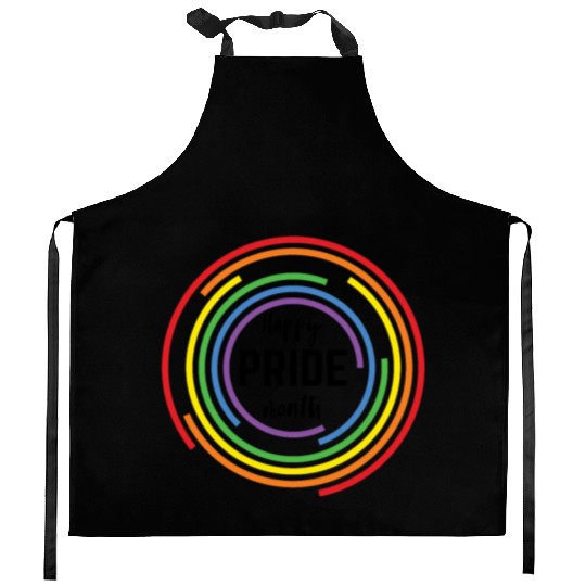 Pride LGBT Love wins, we are queer and proud Kitchen Aprons
