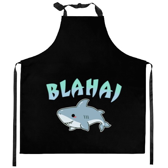 Blåhaj - Blahaj Love is Love LGBTQ + Pride Anime Kitchen Aprons