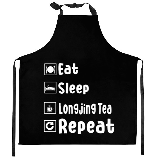 Longjing Tea Lover Costume Kitchen Aprons