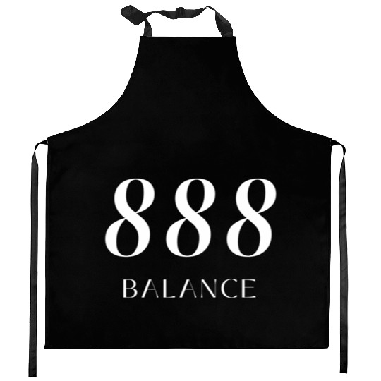 888 Balance Angel Number Inspirational Quote Kitchen Aprons