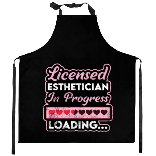 Licensed Esthetician In Progress Future Estheticia Kitchen Aprons