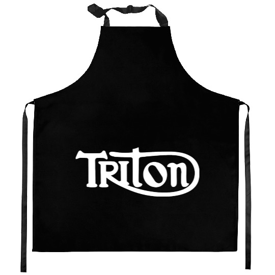Vintage British Triton Motorcycle Lover Kitchen Aprons