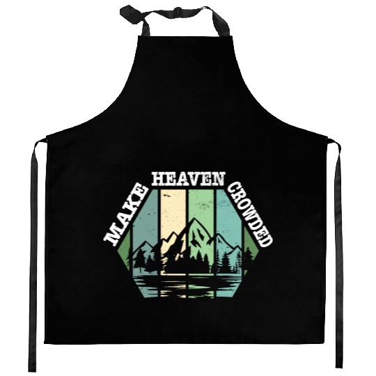 Religious Christian Make Heaven Crowded Jesus Kitchen Aprons