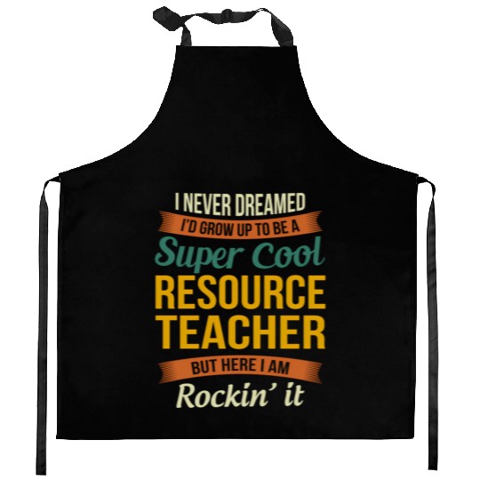 Resource Teacher Appreciation Kitchen Aprons