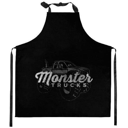 Monster Trucks Big Truck Kitchen Aprons
