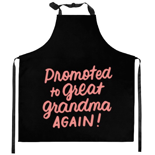Promoted To Great Grandma Again Pregnancy Announce Kitchen Aprons