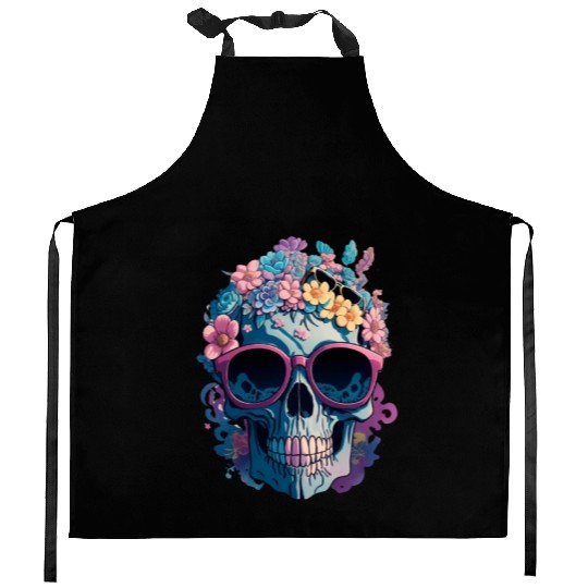 Cool Skull Kitchen Aprons