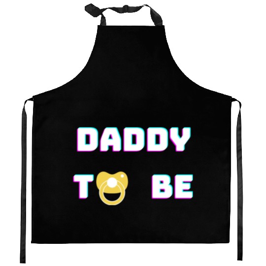 Daddy To Be green Kitchen Aprons