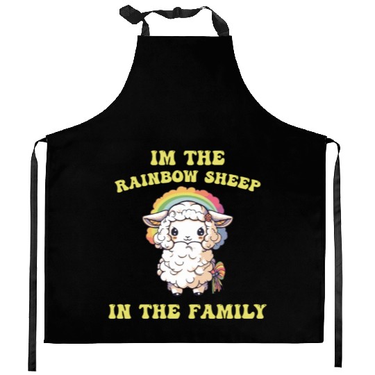 I'm The Rainbow Sheep LGBTQ Transgender Community Kitchen Aprons
