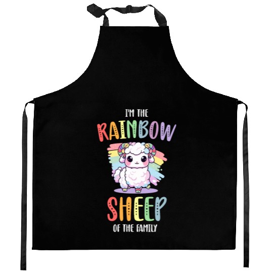 Rainbow Sheep LGBT Lesbian Gay Community Pride Kitchen Aprons