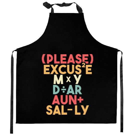 Math Teacher Please Excuse My Dear Aunt Sally Kitchen Aprons