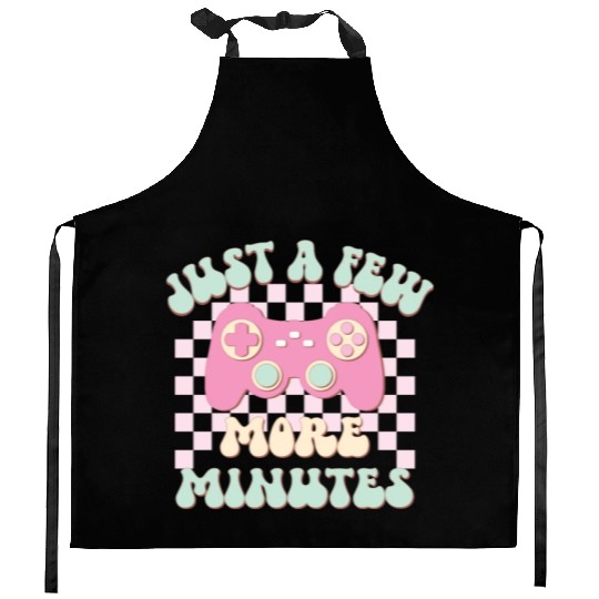 Just A Few More Minutes, Happy Game Day Kitchen Aprons