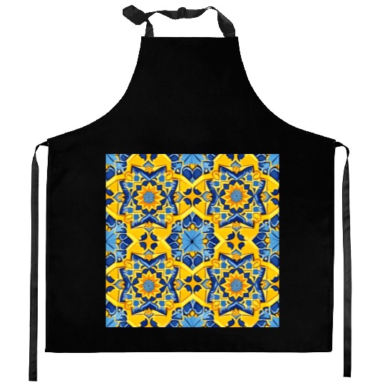 Tropical Mirage Detailed SummerTile Collection 004 Kitchen Aprons