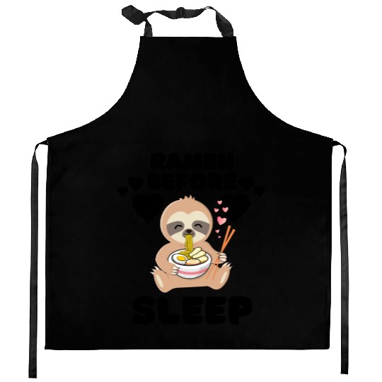Ramen Before Sleep nostalgia Kitchen Aprons