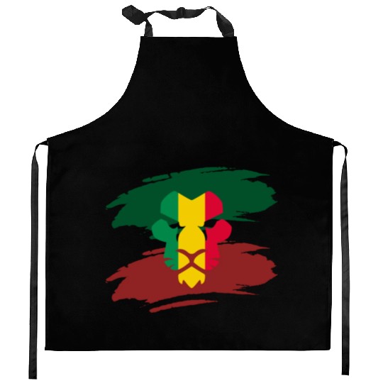 lion of judah vector illustration Kitchen Aprons