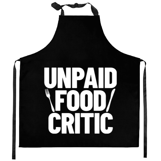 Food Critic Chef Cook retro Kitchen Aprons