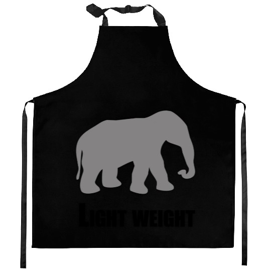 light weight elephant Kitchen Aprons