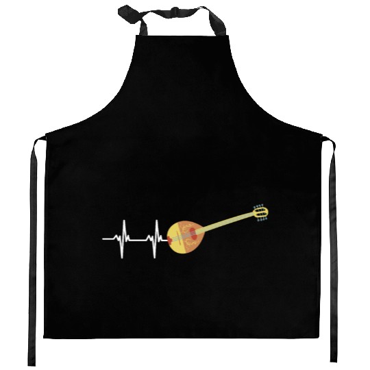 Irish Bouzouki Instrument Greek Kitchen Aprons