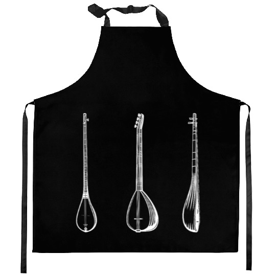 Irish Bouzouki Instrument Greek Kitchen Aprons
