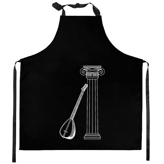 Irish Bouzouki Instrument Greek Kitchen Aprons