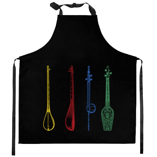 Irish Bouzouki Instrument Greek Kitchen Aprons