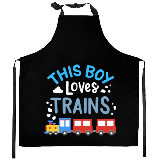 Trains Train Lover Kitchen Aprons