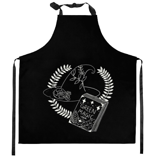 Green Magic Plants Kitchen Aprons