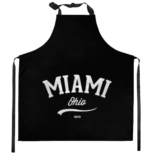 Miami Ohio Oh Athletic Sports Style Kitchen Aprons