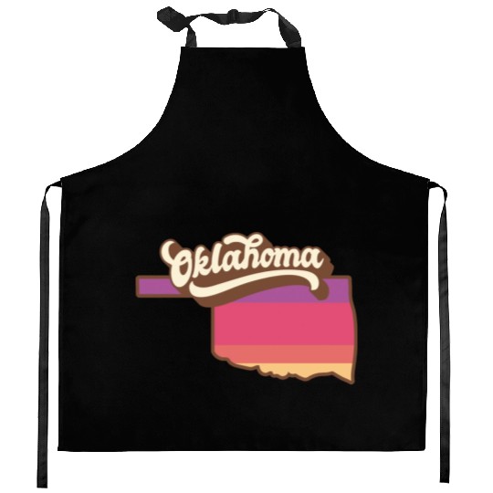 Oklahoma Retro USA Kitchen Aprons
