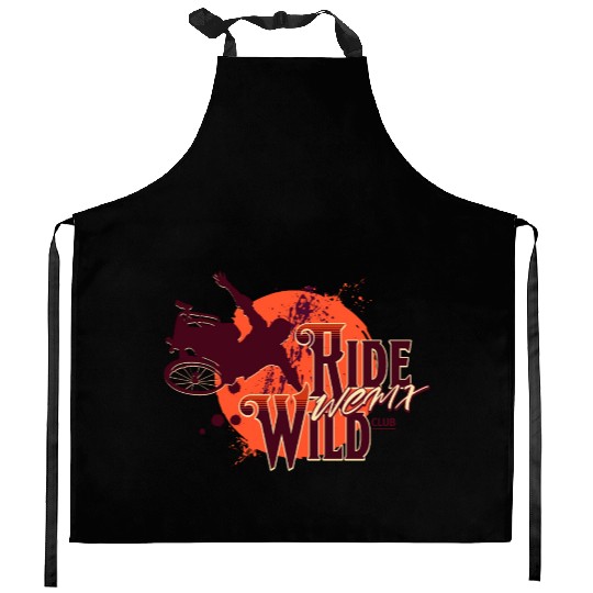 WCMX Wheelchair motocross skater halfpipe disbaled Kitchen Aprons