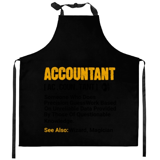 Accountant Definition Noun Accounting Major CPA Kitchen Aprons