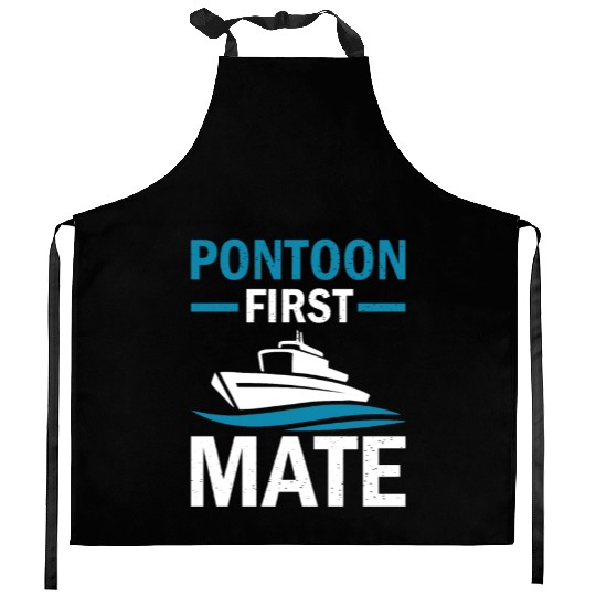 Pontoon Boat First Mate Captain Kitchen Aprons