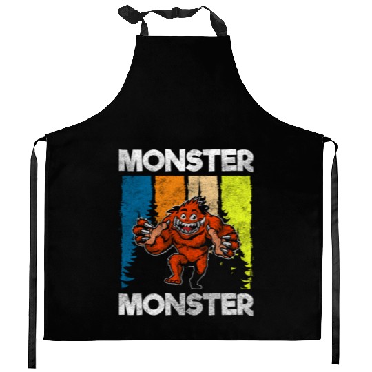 Monster Fright Character Monster Hunter Kitchen Aprons