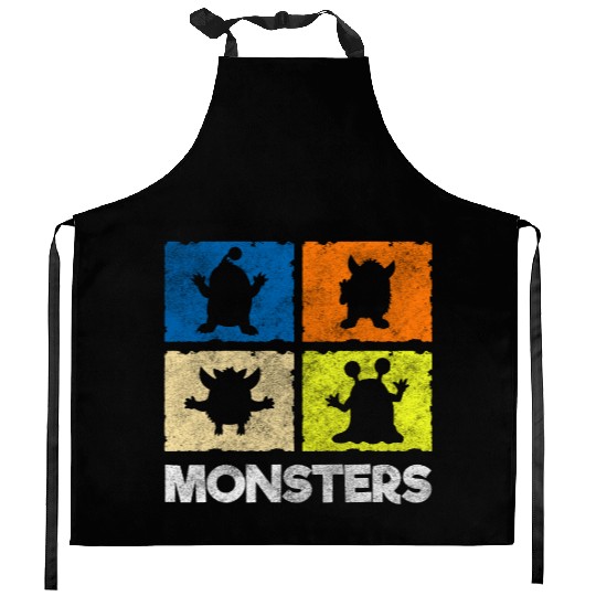 Horror Comic Creepy Cute Kitchen Aprons