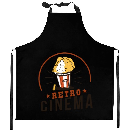 Retro Cinema Popcorn Kitchen Aprons