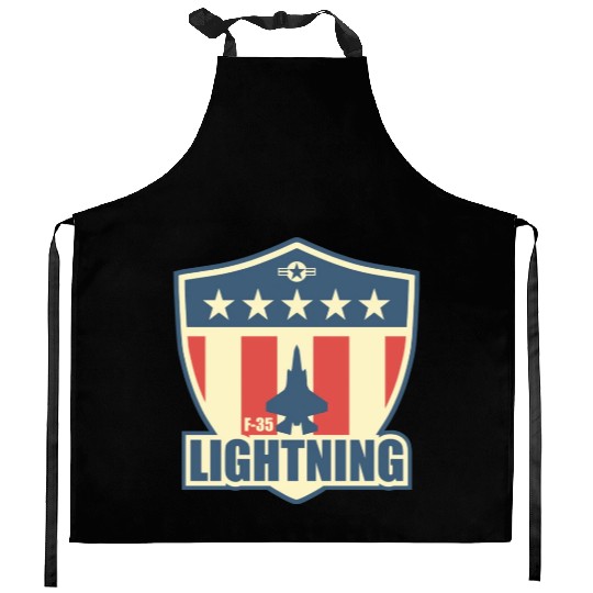 F35 Lightning boy Copy Copy Kitchen Aprons