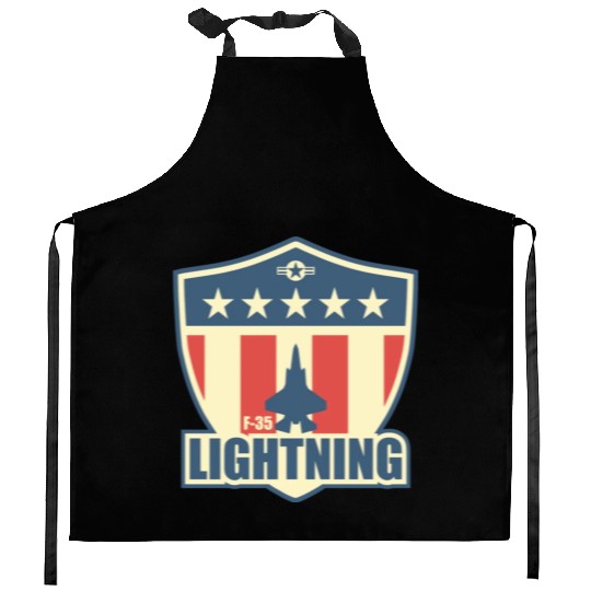 F35 Lightning boy Copy Copy Kitchen Aprons